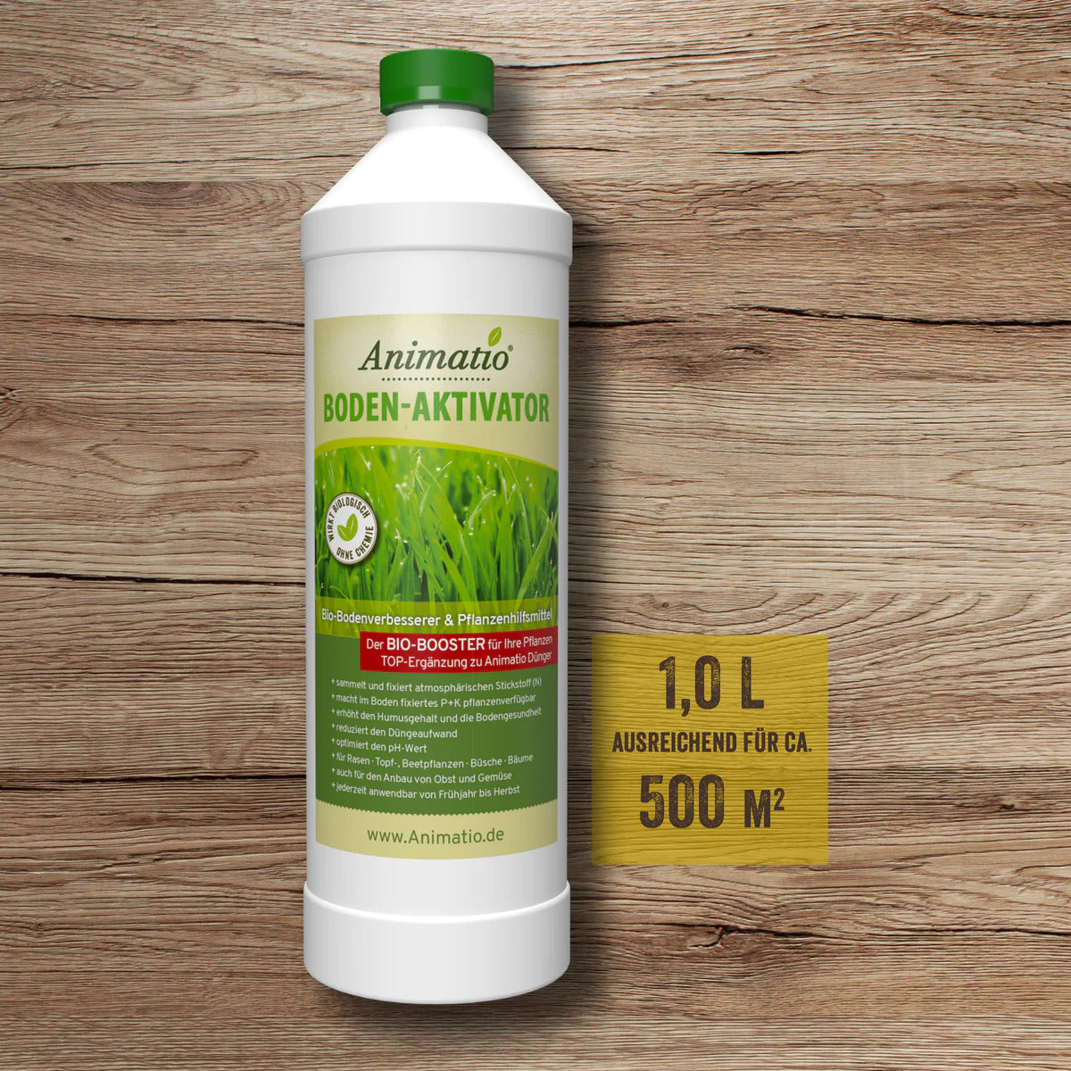 Animatio® Boden-Aktivator und Bio-Booster 1L – Rasengrün.de