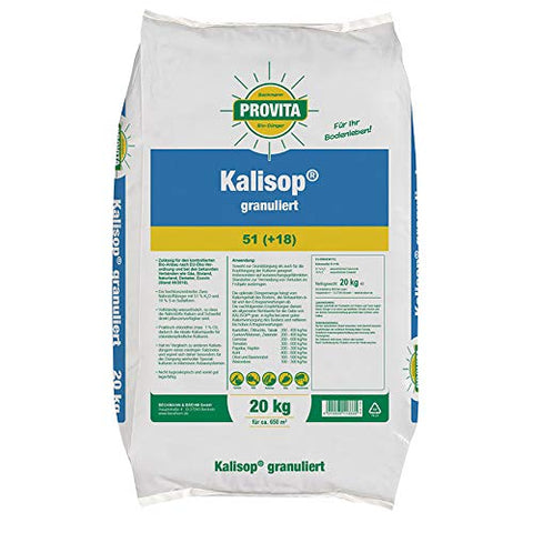 Kalisop Kaliumsulfat 50 (+18) 50 % K2O, 18 % S, 20Kg