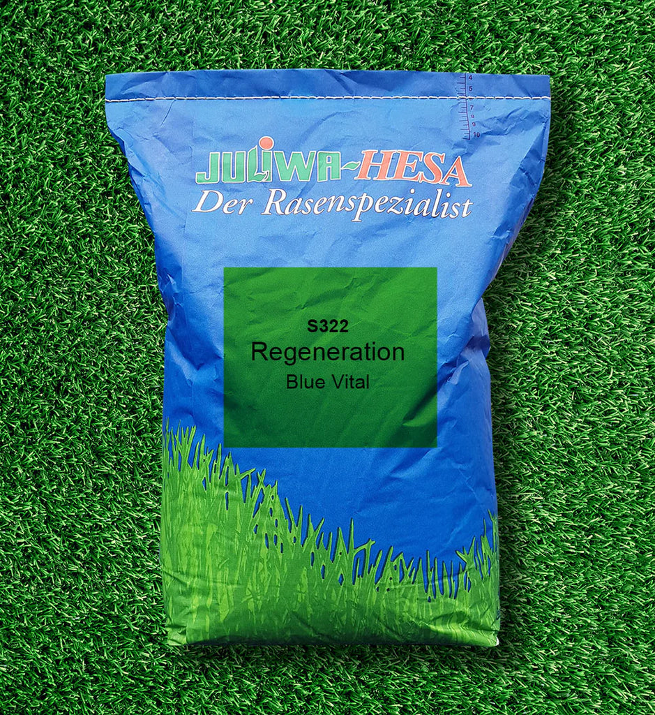 JULIWA-HESA S 322 Regeneration mit Poa pratensis "BlueVital" 10Kg   Rasengrn.de