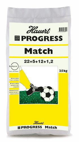 Hauert HBG Dünger 104725 Progress Match Rasendünger 25 kg für 1000 m²