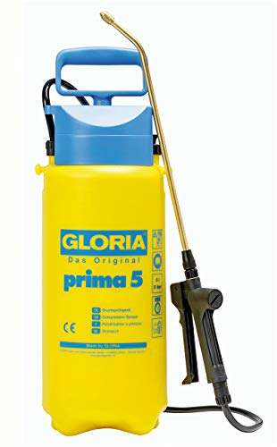 5 l-gartenspritze mit handpumpe GLORIA Drucksprüher prima 5 | Gartenspritze/Sprühgerät für den  Pflanzenschutz | 5 L Füllinhalt